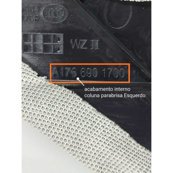 Moldura Coluna A Mercedes Gla 200 250 Esq 15/20 A1766901700