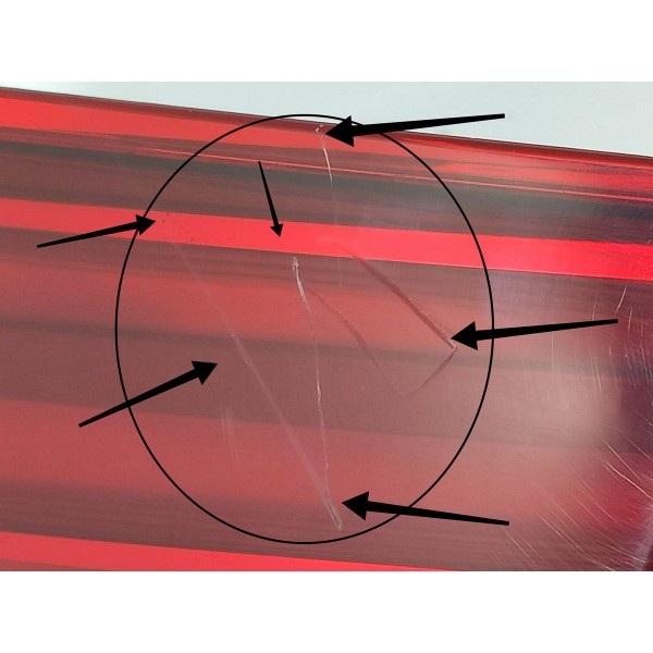 Lanterna Bmw X5 Tampa Esquerda Led 2014/2019 Det 730127107 Esquerdo/motorista Vermelho