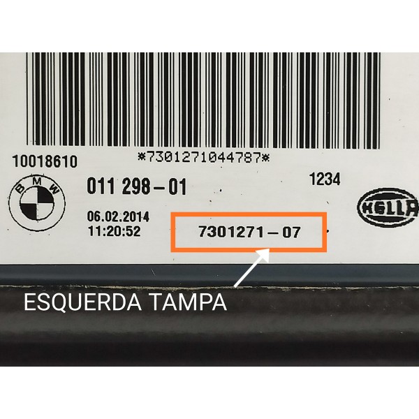 Lanterna Bmw X5 Tampa Esquerda Led 2014/2019 Det 730127107 Esquerdo/motorista Vermelho