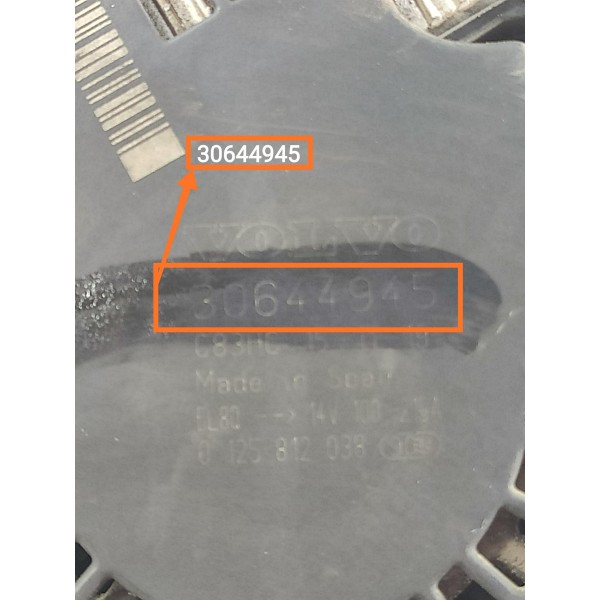 Alternador Volvo V60 V40 S60 Xc60 2013/2018 30644945