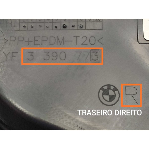 Forro Porta Bmw 320 G20 Traseira Direita 2019/2025 3390773 Creme