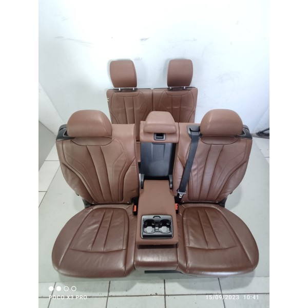 Jogo Bancos Couro Elét Bmw X5 2014/2019  7 Lugares Chocolate