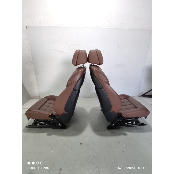 Jogo Bancos Couro Elét Bmw X5 2014/2019  7 Lugares Chocolate