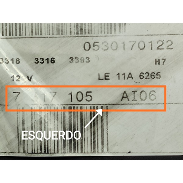 Farol Esquerdo Bmw X5  2014/2019 Completo 7317105 Esquerdo/motorista