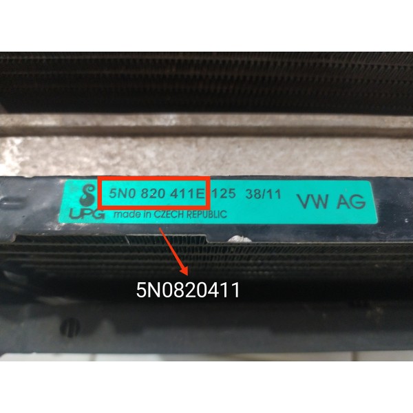 Kit Radiador Tiguan 2.0 Tsi 2008/2016 N6882003