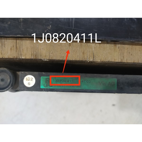 Kit Radiador Audi A3 Golf 2.0 1999/2006 1j0121253ad