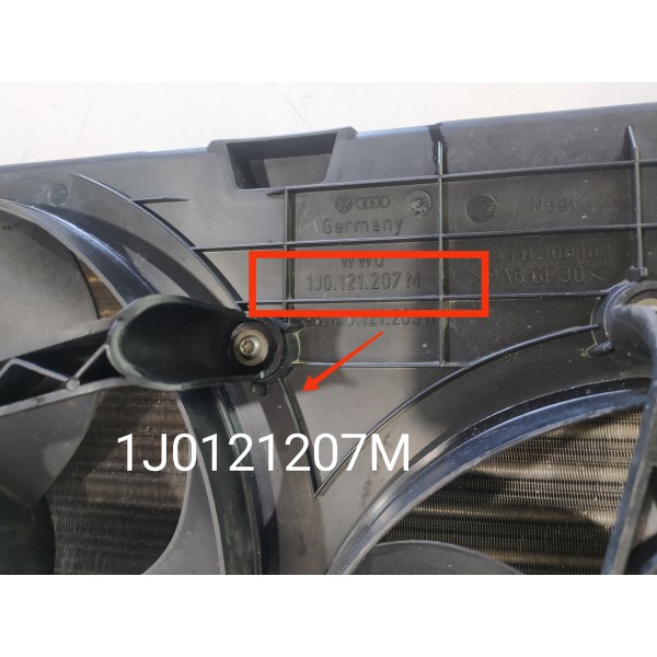 Kit Radiador Audi A3 Golf 2.0 1999/2006 1j0121253ad