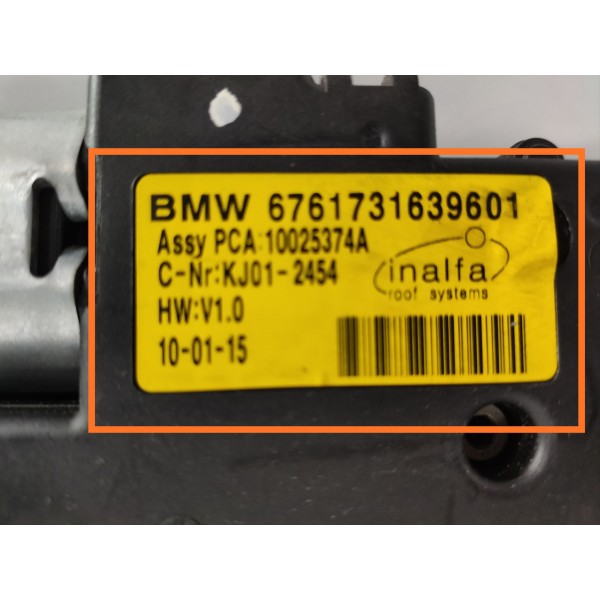Teto Solar Motor Panoramico Bmw X5 2014/2019 Det Orig