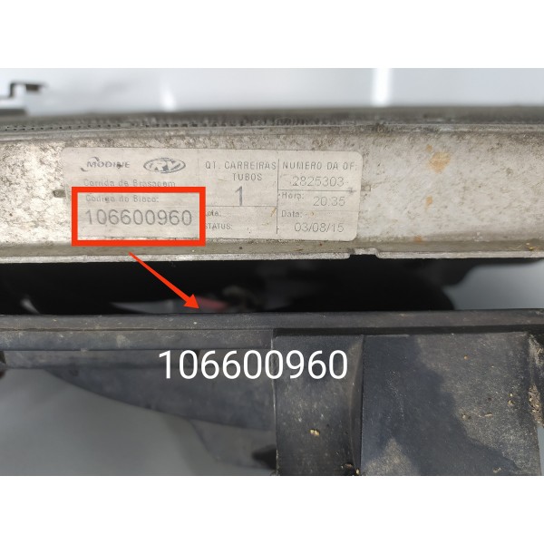 Kit Radiador Doblo 1.8 2009/2015 Det 1208