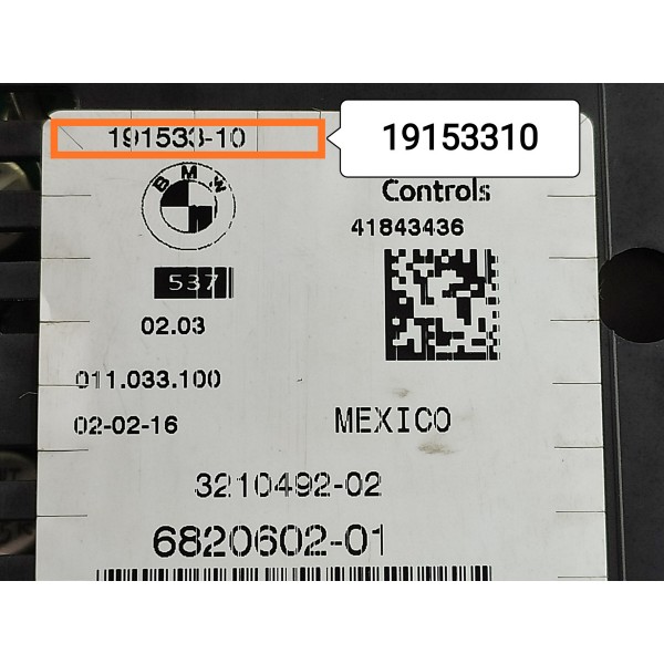 Painel Instrumento Bmw X5 Diesel 2014/2019 19153310