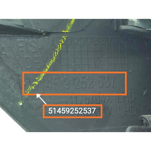 Moldura Painel Velocimetro Bmw X5 2014/2019 51459252537