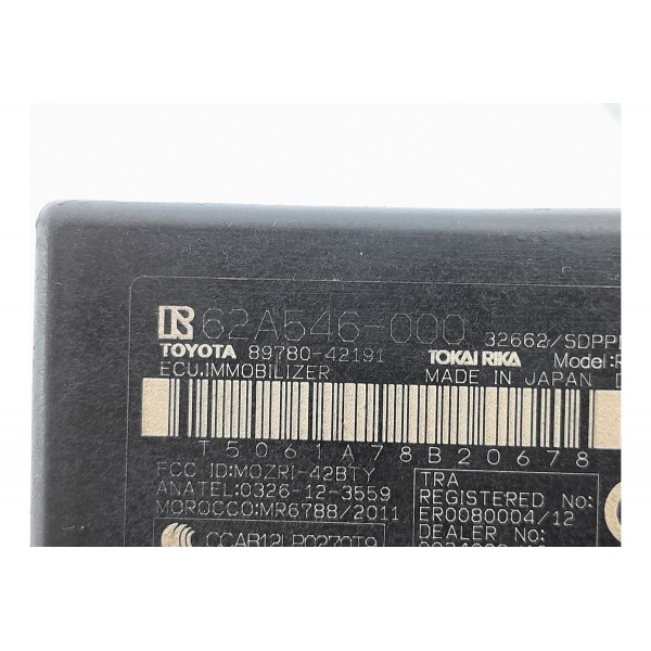 Modulo Imobilizador Corolla 2015/2018 62a546000