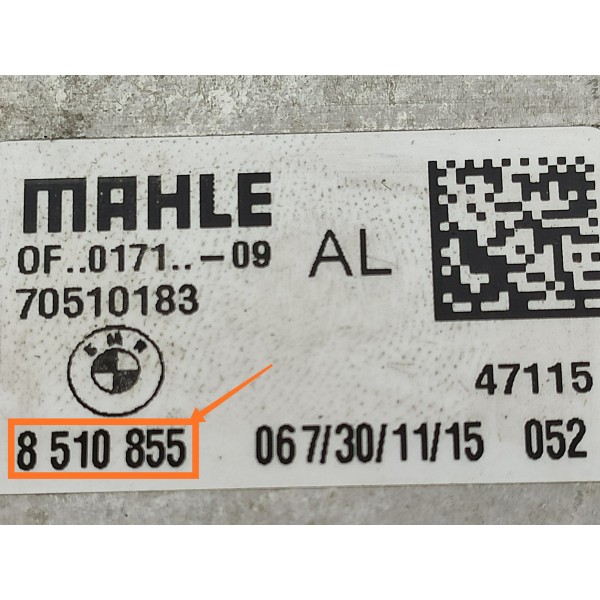 Resfriador Oleo Motor Bmw X5 Diesel 30d 2014/2018 8510855