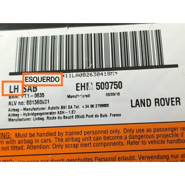 Bolsa Banco Esquerda Discovery 3 4 2005 2006/2015