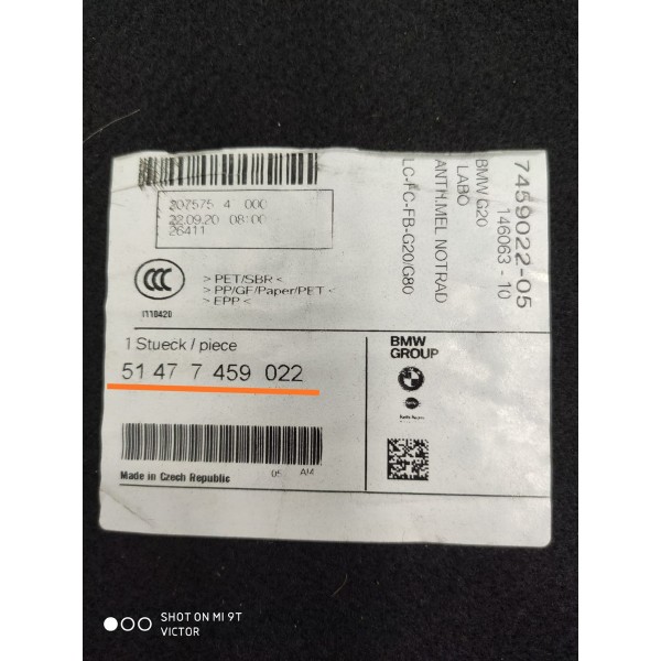 Forro Porta Malas Bmw 320 330 G20 2019/20251477459022