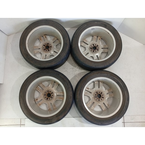 Jogo Rodas Pneus Mercedes Ml350 20/265/50 2012/2015 Det Prateado