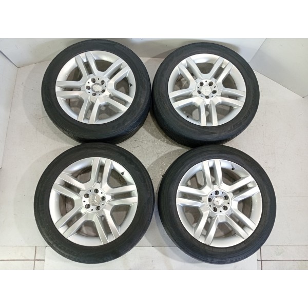 Jogo Rodas Pneus Mercedes Ml350 20/265/50 2012/2015 Det Prateado