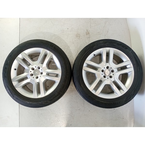 Jogo Rodas Pneus Mercedes Ml350 20/265/50 2012/2015 Det Prateado