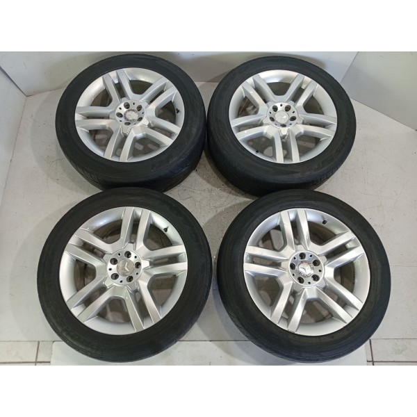 Jogo Rodas Pneus Mercedes Ml350 20/265/50 2012/2015 Det Prateado