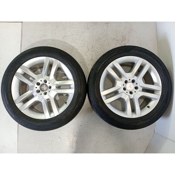 Jogo Rodas Pneus Mercedes Ml350 20/265/50 2012/2015 Det Prateado