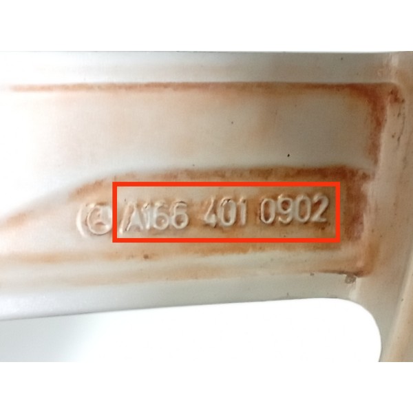 Roda Mercedes Ml350 265/50 Aro 20 2012/2015 A1664010902 Prateado