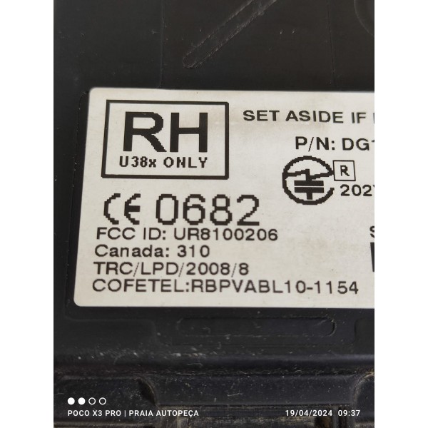 Modulo Sensor Estacionamento Ford Fusion Edge Ur8100206 Preto