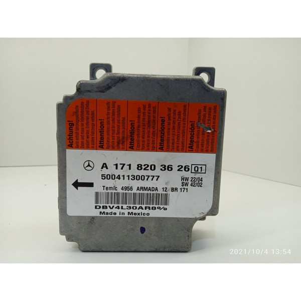 Kit Airbag Mercedes Slk200 350 55amg 2005 2006/2008 Preto