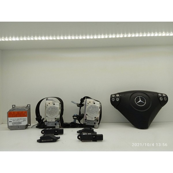 Kit Airbag Mercedes Slk200 350 55amg 2005 2006/2008 Preto