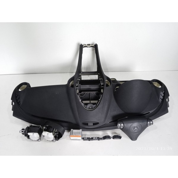 Kit Airbag Mercedes Slk200 350 55amg 2005 2006/2008 Preto