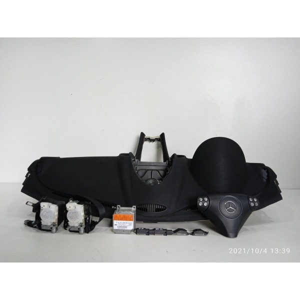 Kit Airbag Mercedes Slk200 350 55amg 2005 2006/2008 Preto