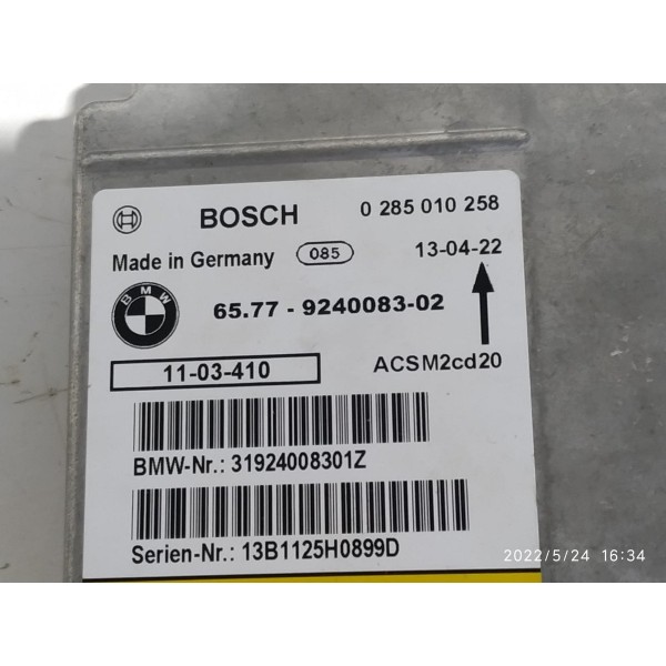 Kit Airbag Bmw X6 2011 2012 2013 2014 31924008301z Preto