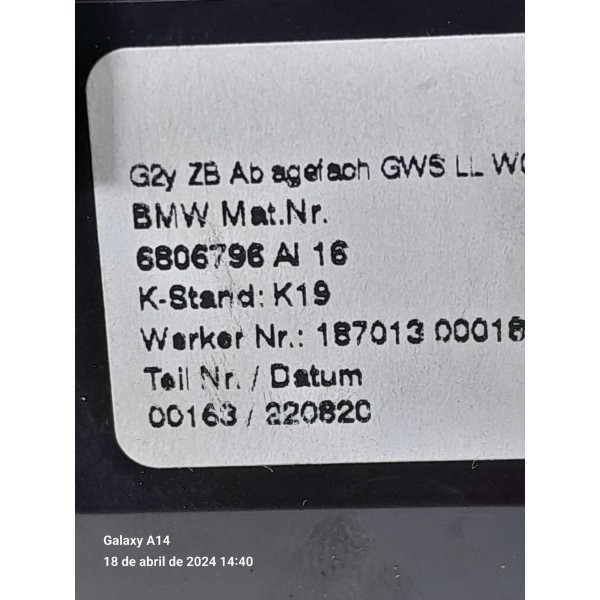 Porta Objetos Bmw 320 330 G20 2019 2020 2021 2022 23 /36643