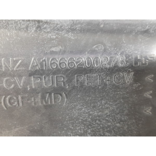 Acabamento Motor Mercedes Ml350 Dir 2012/2015 A1666200278 Preto