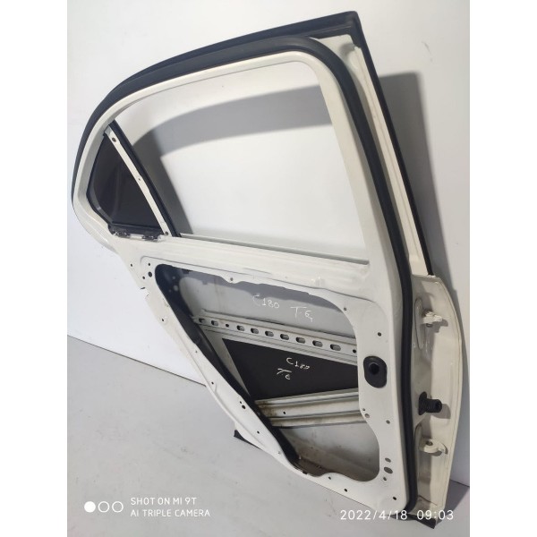 Porta Traseira Esquerda Mercedes C180 C200 2008/2014 Traseira Esquerda Branco