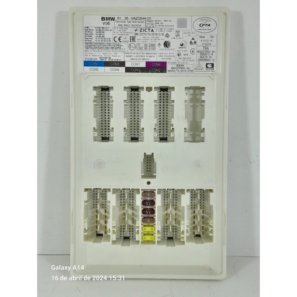 Modulo Bsi Bmw 320 330 20 G21 Centra 2019/2023 61355a2d54401
