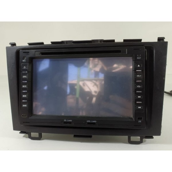 Tela Multimídia Honda Crv 2008/2011 Det Sem Touch Cinza-escuro