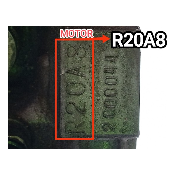 Motor Parcial Honda Crv Civic 2.0 Flex 155cv 2013/2016 R20a8