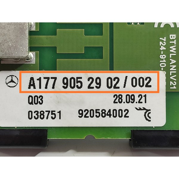 Circuito Antena Mercedes C200 C300 2022/2025 A1779052902 Verde