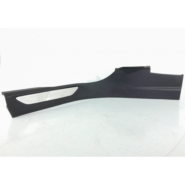 Soleira Porta Bmw X5 Traseira Esquerda 2014/2018 7284577 Preto