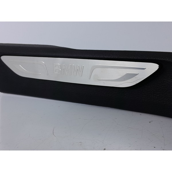 Soleira Porta Bmw X5 Traseira Esquerda 2014/2018 7284577 Preto