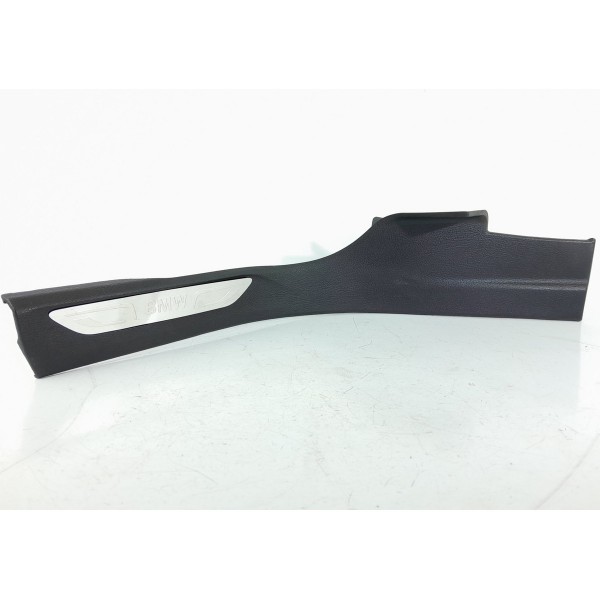 Soleira Porta Bmw X5 Traseira Esquerda 2014/2018 7284577 Preto