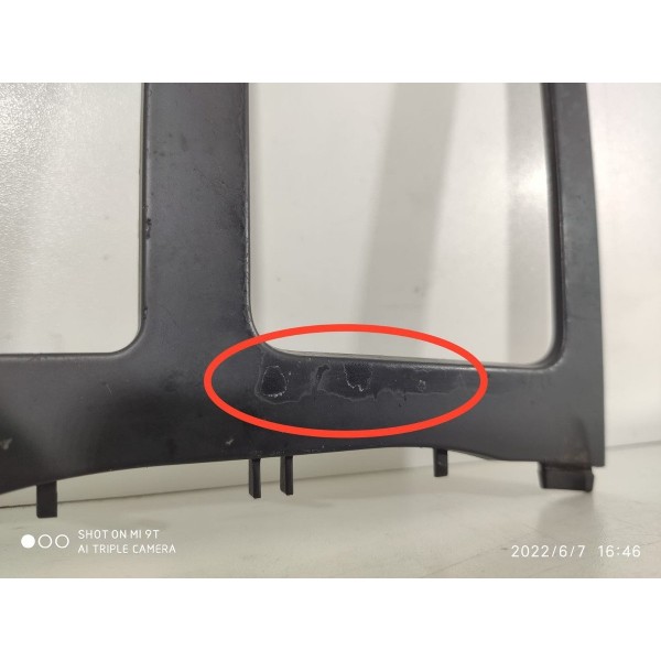 Moldura Console Central Mercedes C180 2011 Detalhe Preto