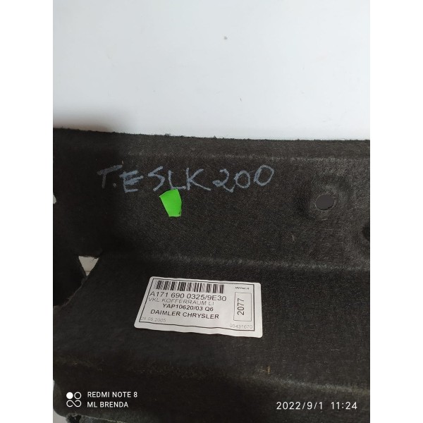 Revestimento Porta Mala Mercedes Slk200 Esquerdo 2005/2011