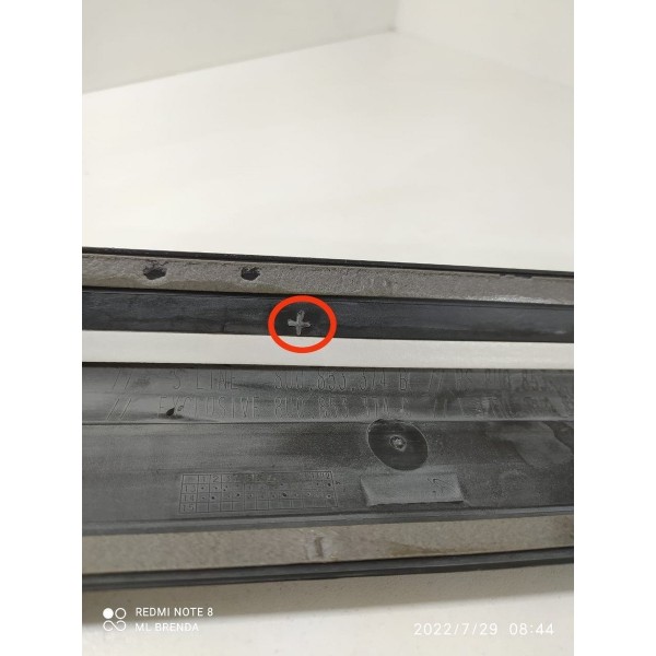 Soleira Porta Audi Q3 Dianteira Direita 2012/2016 Detalhe Preto