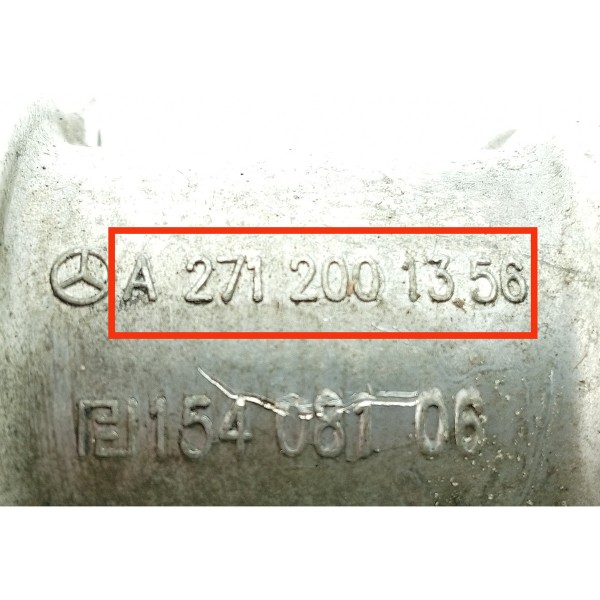 Flange Duto Agua Motor Mercedes C180 C200 07/10 A2712001356