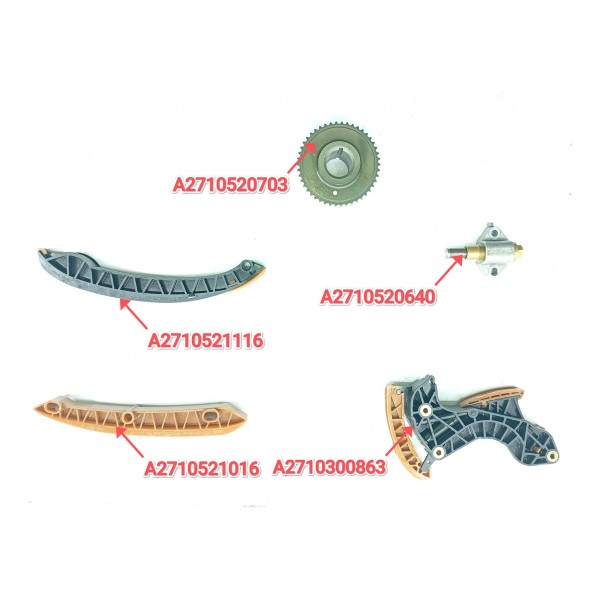 Kit Corrente Mercedes Clc200 1.8 M271 2009/2010 A2710520703 Cinza