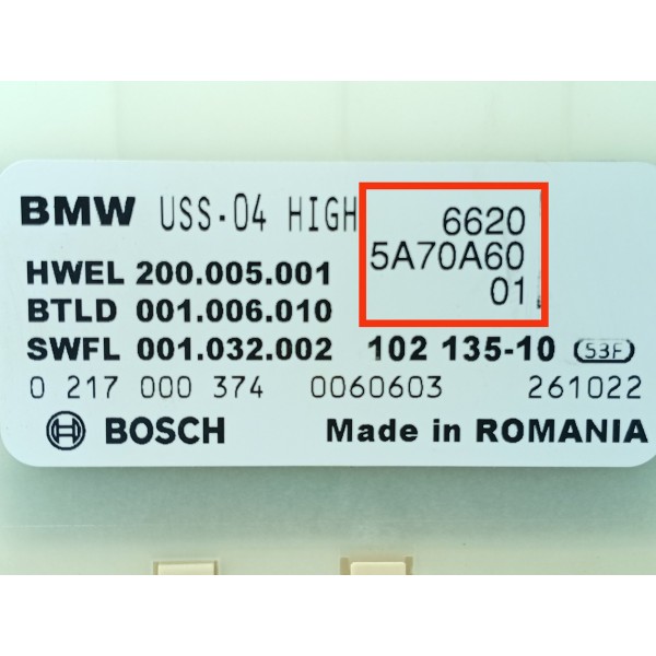 Modulo Estacionamento Bmw 320 G20 2023/2025 66205a70a6001