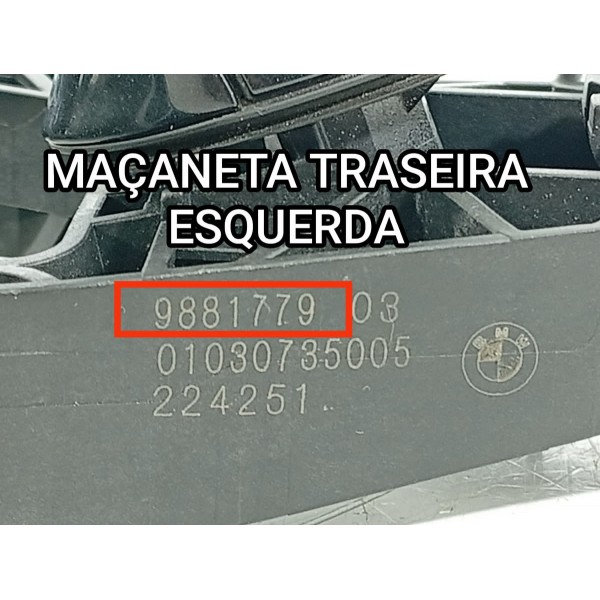 Macaneta Externa Porta Bmw 320 330 G20 Tras Esquerda 19/25 Traseira
