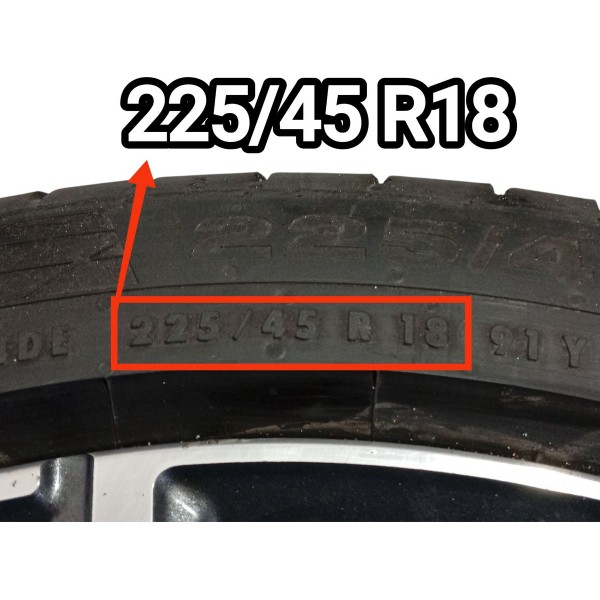 Roda Bmw 320i Spt Gp 225/45 R18 2019/2025 6883522 Prateado