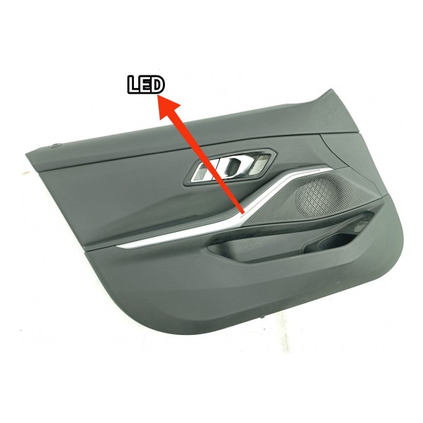 Forro Porta Bmw 320 330 G20 Dianteira Esq 19/25 Det 3390653 Preto